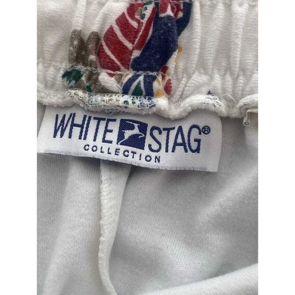 90s White Stag Nautical Midi Skirt Coquette Coastal Grandma Medium Novelty VTG